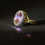 Anello anticato rivoli rosa 1