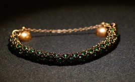 Braccialetto_swarovski_verde_bronzo_2