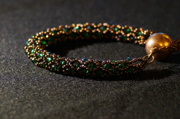 Braccialetto_swarovski_verde_bronzo_4