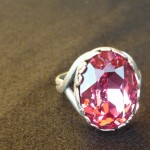 Anello swarovski rosa 3