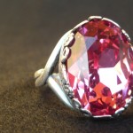 Anello swarovski rosa 4