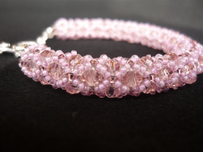 Braccialetto_rosa_swarovski_miyuki_ 2